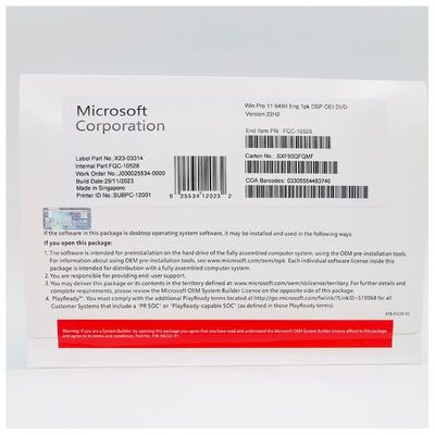 Original Win 11 Pro OEM 64 Bit DVD
