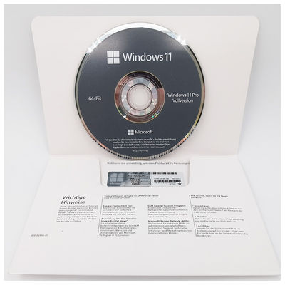 Genuine Windows 11 Pro OEM DVD German Edition 64-Bit System Builder License for Business