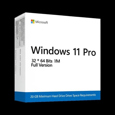 Windows 11 Pro OEM 32*64 বিট সম্পূর্ণ সংস্করণ, যার জন্য সর্বনিম্ন 20 GB হার্ড ড্রাইভের স্থান প্রয়োজন এবং অবিলম্বে শিপিংয়ের জন্য প্রস্তুত