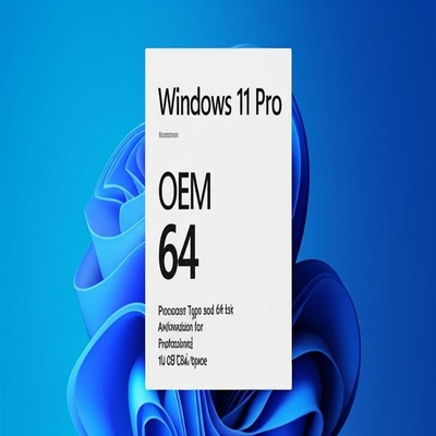 Windows 11 Pro OEM X86 64 প্রসেসর টাইপ এবং পেশাদার ব্যবহারের জন্য 64-বিট আর্কিটেকচার, 16 GB ডিস্ক স্থান