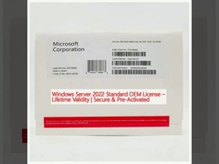 উইন্ডোজ সার্ভার ২০২২ স্ট্যান্ডার্ড ওএম লাইসেন্স লাইফটাইম ভ্যালিডিটি নিরাপদ এবং প্রাক-সক্রিয়