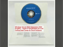 উইন্ডোজ সার্ভার ২০২২ ডেটাসেন্টার OEM (ইংরেজি) - হাইপার-ভি ভার্চুয়ালাইজেশন,১৬-কোর লাইসেন্স,ডেটা সেন্টার এবং ক্লাউড সলিউশন