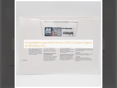 মাইক্রোসফট উইন্ডোজ 11 প্রো জার্মান OEM ডিভিডি প্যাক মূল 64-বিট লাইসেন্স কী