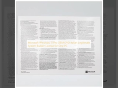 মাইক্রোসফ্ট উইন্ডোজ 11 প্রো ই এম ডিভিডি ইতালিয়ান আইনী সিস্টেম বিল্ডার লাইসেন্স এক পিসির জন্য
